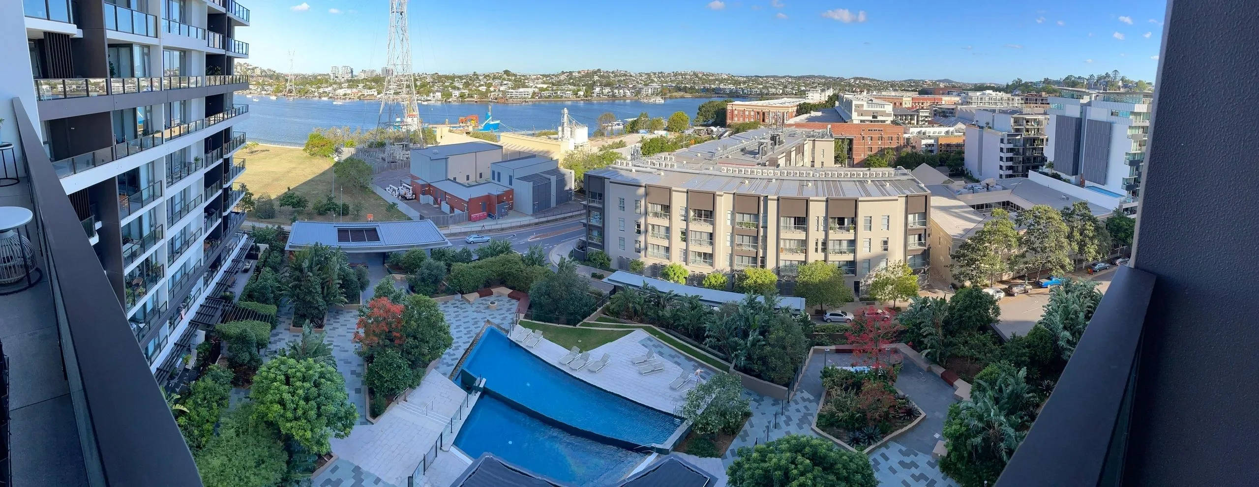 Unison Newstead precinct from above